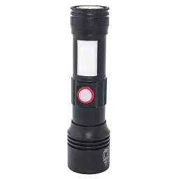 Ліхтар Quantum Adept 10W LED zoom +COB з USB+ Li-ion18650/2600mAh (QM-FL1031-18650/2600) - мініатюра 7