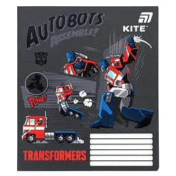 Зошит  Kite TF в клітинку 12 аркушів темно-сірий