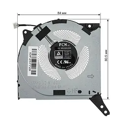 Вентилятор для ноутбука Lenovo (Legion 5-15ARH7) CPU FAN 5V (кулер) - мініатюра 2