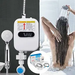 Термостатичний бойлер Delimano RX-021 3500W • Електричний проточний водонагрівач з ЖК-екраном - мініатюра 4