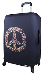 Чохол для валізи Snowball 33030/peace різнокольоровий розмір середній M