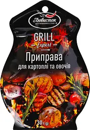 Приправа Любисток Grill Expert для картоплі та овочів 30 г (740229) - мініатюра 6