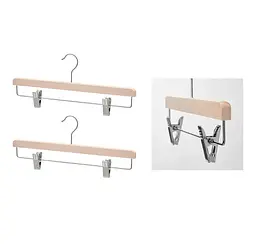 Вішалка для спідниці IKEA, 2 шт, дерев’яна - мініатюра 3