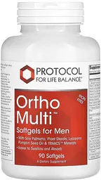 Мультивітаміни для чоловіків Protocol for Life Balance Ortho Multi Softgels for Men 90 гел капс