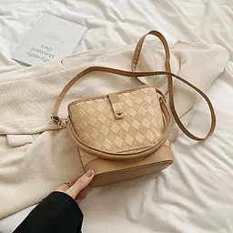 Маленька жіноча сумочка з екошкіри Lilly P2-8796B біж - мініатюра 3