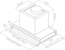 Витяжка Elica BOX IN PLUS IXGL/A/90 - мініатюра 2