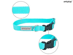 Нашийник для соба Amiplay Samba L 35-50 * 2,5 см - бірюзовий