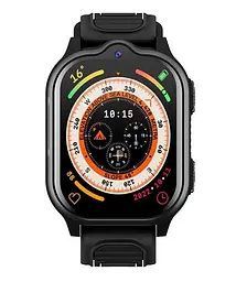Смарт годинник телефон для дітей Lemfo M15 з AI помічником, GPS навігацією, 4G SIM-картою, прослушкою, кнопкою SOS та IPX7 До 5 днів роботи Чорний - мініатюра 2