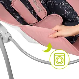 Крісло-гойдалка Lionelo Ruben Pink Baby з ігровою дугою, рожеве (LO-RUBEN RUBEN PINK BABY) - мініатюра 9