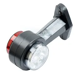 Габаритні вогні LED для вантажівок Рожки 12/24V / прямий 12 см / Червоно-Білий 2 шт. (Л 051) - мініатюра 2