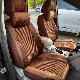 Авточохли універсальні кава FULL 5D екошкіра замша - мініатюра 2