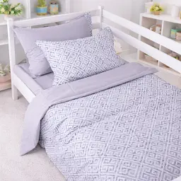 Дитяча постільна білизна TEENAGER Poplin geometry grey (2200012797402)