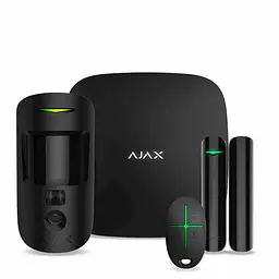 Комплект бездротової сигналізації Ajax StarterKit Cam Plus (HDR) black (Hub 2 Plus /MotionCam(HDR)/DoorProtect/SpaceControl)