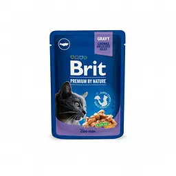 Вологий корм Brit Premium Бріт Преміум для котів, тріска, пауч 100 г (арт.100272/506002)