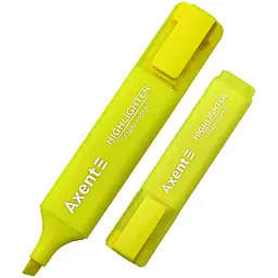 Набір маркерів Axent Highlighter 2537-A 1-5 мм клиноподібний 12 шт. жовтий (2537-08-A)