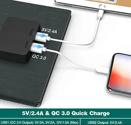 Сонячна панель Solar panel IP67 30W 2xUSB (PD) виходу (BS-030) - мініатюра 3