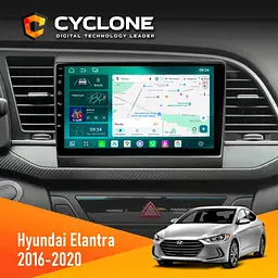 Штатна магнітола Hyundai Elantra 2016-2020 CAN Cyclone C9-013 4x64 DSP 4G Cyclone (НФ-00007257)