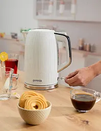 Електрочайник Gorenje 1.7 л Strix-контроль білий матовий kuh0015408 - мініатюра 10
