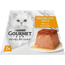 Паштет для котів Purina Gourmet Revelations мус з куркою 2х57 г (7613287070081) - мініатюра 2