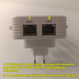Wi-Fi ретранслятор U13 + LAN-кабель. З функцією самостійного роутера - мініатюра 4