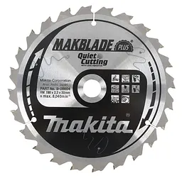 Диск пиляльний по дереву 200х30 мм 36T Makita Makblade Plus B-09802
