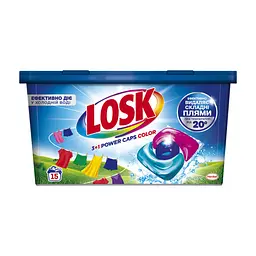 Капсули для прання Losk 3+1 Power Caps Color 15 шт. (9000101803457)