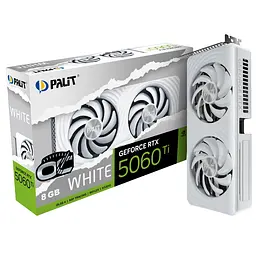 Відеокарта GF RTX 5060 Ti 8GB GDDR7 White OC Palit (NE7506TU19P1-GB2062M)