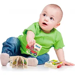 Дерев'яна книжка Viga Toys Перші англійські слова (50386) - мініатюра 4