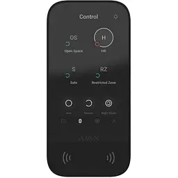 Безпроводова сенсорна клавіатура Ajax KeyPadTouchScreen black