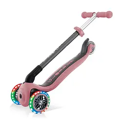 Самокат Globber Primo foldable lights, колеса з підсвічуванням, пастельно-рожевий (432-210-2) - мініатюра 7