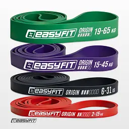 Гумові петлі EasyFit: набір 2-65 кг (4 шт) - мініатюра 3