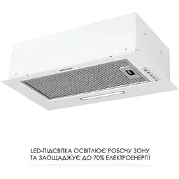 Витяжка вбудована Weilor WB 64 WH - мініатюра 3