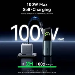 Батарея універсальна Vention 27000 mAh 200W Gray TFT Display Type (FKGH0) - мініатюра 10