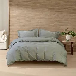 Постільна білизна сатин Lotus Home - Dakota Modern хакі полуторний - мініатюра 2