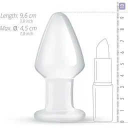 Скляна анальна пробка Gildo Glass ButtPlug No. 25 - мініатюра 3