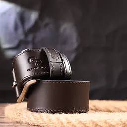 Чоловічий шкіряний ремінь GRANDE PELLE 3,8х120 см acs0024546 - мініатюра 9