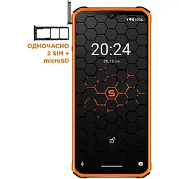 Смартфон Sigma X-treme PQ56 6/128 ГБ 10000 мач чорно-жовтогарячий - мініатюра 4