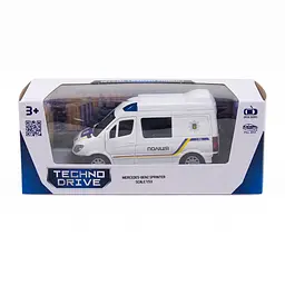 Автомодель Mercedes-Benz Sprinter Поліція TechnoDrive 250294 Білий (6900007324113) shop (6900007324113) - мініатюра 2
