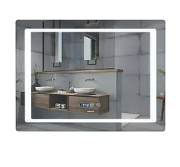 Дзеркало Mixxus Style MR03-90x70 (годинник, LED-підсвічування, антизапотівання) (MI6007) - мініатюра 1