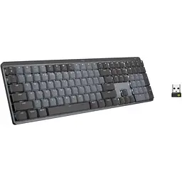 Клавіатура Logitech MX Wireless Illuminated Performance Graphite Clicky (920-010759) - мініатюра 4