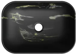 Умивальник Mexen Rita black marble matt накладний MEX-21084588, Чорний матовий - мініатюра 2