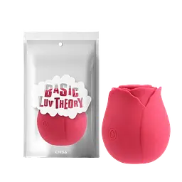 Стимулятор Chisa Rose Petal Rose Red Вакуумный клиторальный, 5,8 см красный