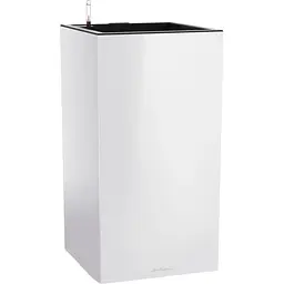 Вазон Lechuza Canto Premium Hight LED 40 білий блискучий (13770)