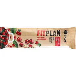 Батончик-мюслі Vale Fitness Plan Muesli Bar Cherry Cranberry 900 г (30 шт. x 30 г) - мініатюра 3