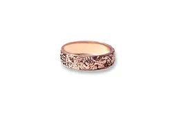 Обручне кільце з червоного золота з орнаментом вишиванки та каліною К-0512 21.5 - мініатюра 4