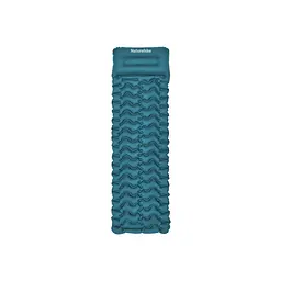 Матрац туристичний надувний одномісний Naturehike CNK2550WS019, 200х60х6.5 см, синій, для кемпінгу із мішком для надування