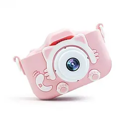 Протиударний цифровий дитячий фотоапарат іграшка, відеокамера Котик Smart Kids Camera 3 Series - мініатюра 4