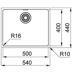 Кухонна мийка Franke MRX 110-50 122.0598.741 - мініатюра 3