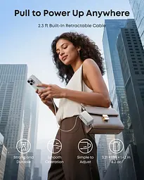 Портативний зарядний пристрій Anker Nano - 10000 mAh 45W USB-C Cable White (7198078) - мініатюра 8