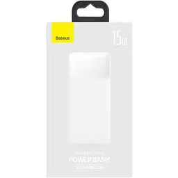 Портативна батарея Baseus Bipow Digital Display 20000 mAh 15W PPDML-J02 White - мініатюра 4